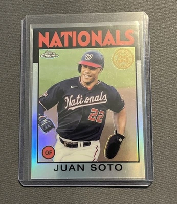 2021 Topps Chrome - 1986 Topps Baseball Juan Soto #86BC-4 - Image 1 of 2