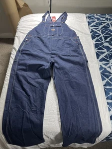 Mono babero vaquero Red Kap lavado oscuro 46x32 BD10DN NUEVO CON ETIQUETAS - Imagen 1 de 12