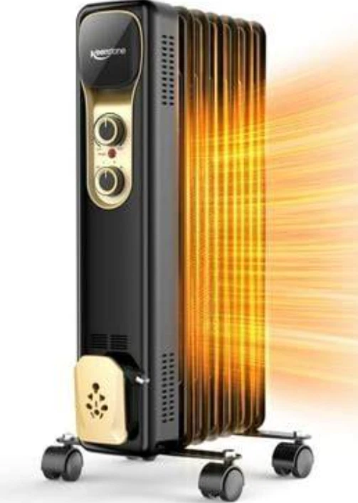 Keenstone Calentador Radiador Lleno de Aceite, 1500W Calentador de Espacio Eléctrico Portátil, Foto 1 de 1