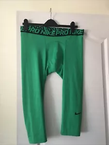 Nike Pro Sport Clash 3/4 Tights (Green ) - Size 2XL - BNWOT - Picture 1 of 6