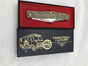 Vintage 1 of 1200 Imperial USA 3 Blade Brass Limited Edition Mac Tool Folder - Picture 1 of 12