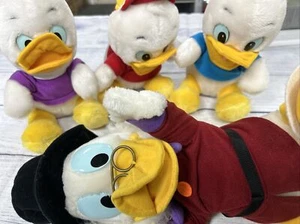 Lot Of 4 Disneyland Uncle Scrooge McDuck & Nephews Plush, Circa ‘80’s Vintage - Picture 1 of 18
