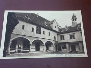 Alte AK Mespelbrunn Spessart Schlosshof ca. 1915 (#s) - Bild 1 von 5