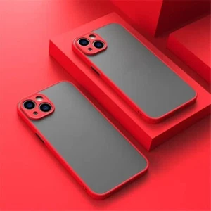 Case for iPhone 16 15 14 Pro Max 13 11 12 7 8 XR Matte Colours Shockproof Cover - Picture 1 of 23