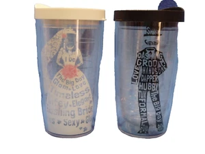 Tervis Bride Groom Thermo Cups Glasses Wedding Marriage 16 oz - Picture 1 of 7