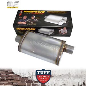 Magnaflow Stainless Steel 2.5" Muffler Oval Body 16" x 8" x 5" Centre Offset New
