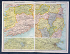 1890 John Bartholomew Large Antique Map of Cork, Killarney Dublin - Ireland