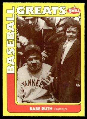 1991 Swell Baseball Greats Babe Ruth New York Yankees #124 - Image 1 of 2