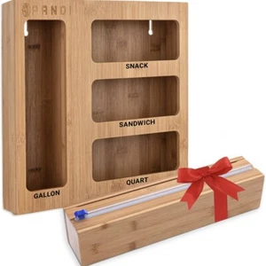Portaavvolgitore organizer borsa con cerniera con etichette taglierina scorrevole cassetto appeso - Foto 1 di 12