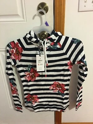 SUDADERA CON CAPUCHA ESTAMPADA JOULES MARLSTON TALLA 4 NUEVA PARA MUJER Foto 1 de 4