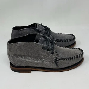 Sebago Six Degrees Chukka Boots Womens 9 Gray Sparkle Suede 3 Eye Bootie Casual - Picture 1 of 15