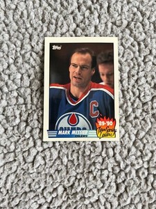 1990 Topps TIFFANY Mark Messier Team Scoring Leaders #16 Edmonton Oilers HOF