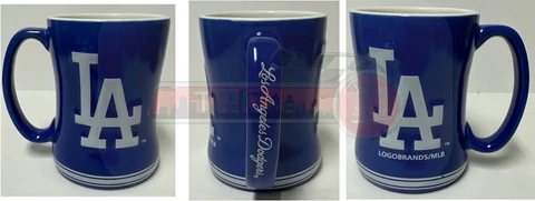 Los Angeles Dodgers Logo Brands MLB Relief 14oz Coffee Mug (1) Cover