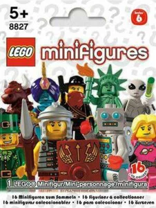 LEGO Minifigures Series 6 Mystery Pack Collectible Poly Bag 5 x Packs 8b - Picture 1 of 3