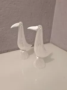 Coppia di sculture in vetro anni 60 animale Fulvio Bianconi per Venini Murano - Foto 1 di 16