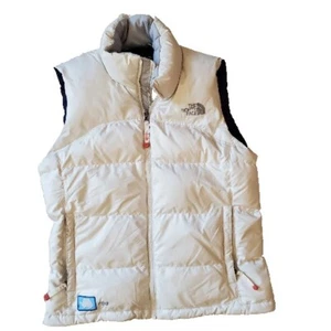 The North Face Down Jacket 700 Fill Puffer Vinson Antarctica White Womens Small - Picture 1 of 9