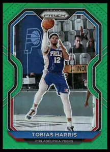 2020-21 Panini Prizm #202 Tobias Harris Green Prizms Philadelphia 76ers - Picture 1 of 2