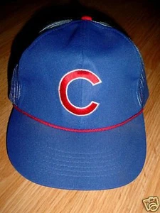 1984 Gorra de béisbol Chicago Cubs de malla vintage Talla 1 - Imagen 1 de 1