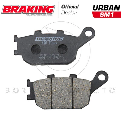 PASTIGLIE FRENO POSTERIORE BRAKING 742SM1 KAWASAKI Z 750 Z750 R 2012 - Imagen 1 de 2