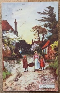 Sutton nr Dover, Kent, Jotter Illustrated, Picturesque Counties Tuck Postcard - Picture 1 of 2