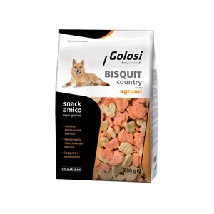 Golosi Bisquit COUNTRY Agrumi Biscotti Multiforme Contro L'Alitosi Per Cani 600g - Foto 1 di 1
