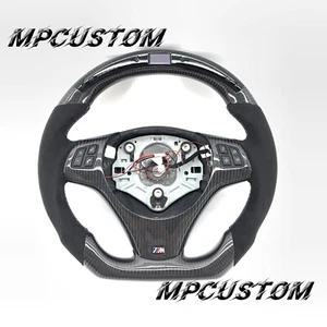 Carbon Fiber Steering Wheel fit For BMW E90 E92 E91 E93 M3 E82 E81 E88 328i 335i - Picture 1 of 8