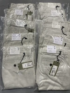 RESALE LOT of 10 Men's Skinny Chino Pants 30x32 Ivory NWT Stretch Comfort - Picture 1 of 3