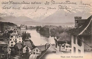 Thunersee Schweiz verschickt 1917 s/w PC - Bild 1 von 2
