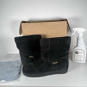 Steger Mukluks Black Moosehide Winter Boots Size US 11 R UK 9 EU 41 Open Short - Picture 1 of 24