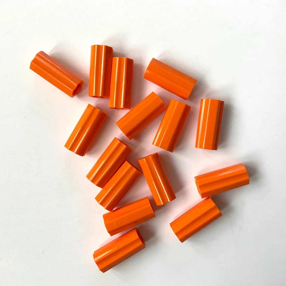 15 Lego Technic Verbinder Hülse orange NEU 6538c - Bild 1 von 1