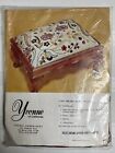 Vtg Yvonne Of California Crewel Embroidery Stool Top Cover Kit Used Incomplete