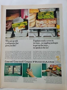 Frigidaire 1965 dorado 50 aniversario aqua refrigerador aparato anuncio vintage - Imagen 1 de 1