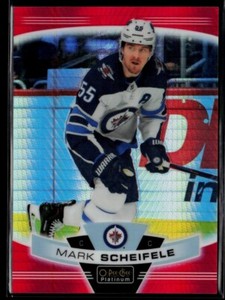 2019-20 O-Pee-Chee Platinum Red Prism Mark Scheifele 037/199 Winnipeg Jets #11