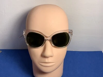 Tory Burch Sunglasses Clear Frame Dark Green Lens TY7111 NEW With Case - Image 1 of 4