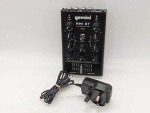 Gemini MM1BT DJ Mezclador 2 Canales Profesional Analógico con Bluetooth Negro LEER - Imagen 1 de 16