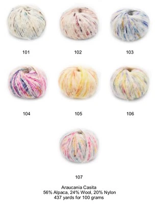 Casita Yarn from Araucania; All Colors Available