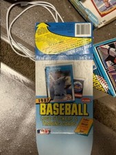 1987 Fleer Baseball Card EMPTY BOX -  Bottom  PARKER GOODEN SCHMIDT