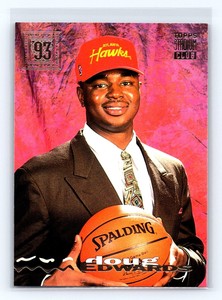 1993-94 Topps Stadium Club #150 Doug Edwards RC - Rookie Card Hawks RC