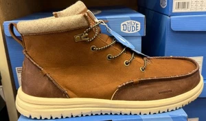 Hey Men's Bradley Classic Tumbled Lace Up Boot-Cognac/Multi - Picture 1 of 9