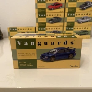 Vanguards Corgi 1:43 Subaru Impreza 22B STi Coupe Sonic Blue VA12302 Model Boxed - Picture 1 of 10