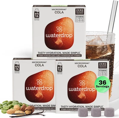 WATERDROP MICRODRINK GMBH Waterdrop® Microdrink COLA Special Edition - Water Flavouring - Hydration Tablet