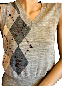 NEU ! DICE KAYEK by Ece Ege Pullover Wolle STRICK Pullunder 36/38 S NEW wool NEW - Bild 1 von 5