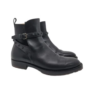 Valentino Garavani Beatle Rockstud Jodhpur Leather Boots Black Men's 41.5 - Picture 1 of 9