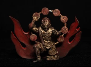 Raijin Kabuto Crest Armor Part Samurai Helmet Buddhist Art Weapon Accessory JP - Picture 1 of 8