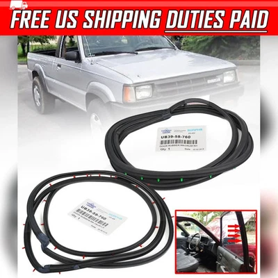1986-1998 Mazda B2000 B2200 B2600 B Series Pickup Weatherstrip Door Rubber Seal - Image 1 of 4