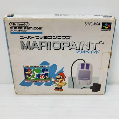 Juego de controladores Nintendo Super Famicom Mario Paint Mouse SNS-016 probado SFC Foto 1 de 4