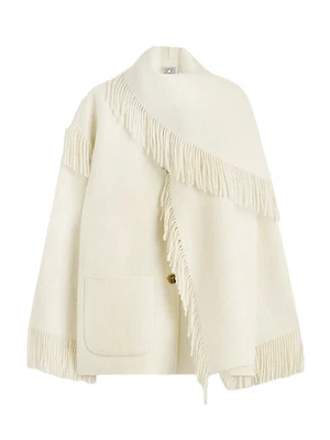 Abrigo Bufanda Lana Blanco TOTEME Nuevo y Auténtico Foto 1 de 3