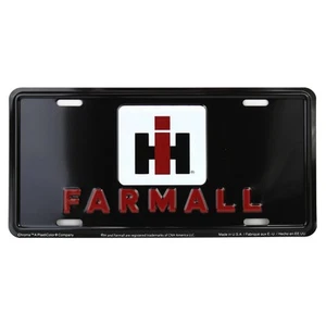 Placa de matrícula de metal IH Farmall 6 x 12 pulgadas CA7920 - Imagen 1 de 3