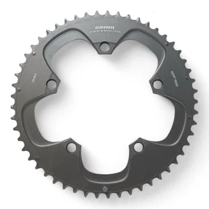 Sram 53T 130BCD PowerGlide Chainring Alloy 10 11 speed 5 bolt - Picture 1 of 6