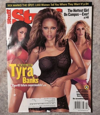 STUFF MAGAZINE May 2003 TYRA BANKS ON THE COVER Foto 1 de 4